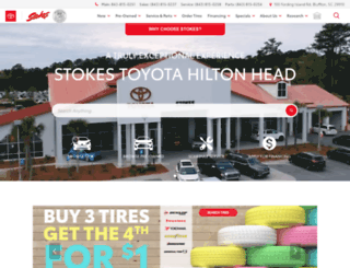 stokesbrowntoyotahiltonhead.com screenshot