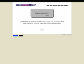 stolencamerafinder.com screenshot