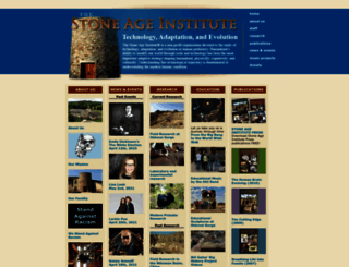 stoneageinstitute.org screenshot