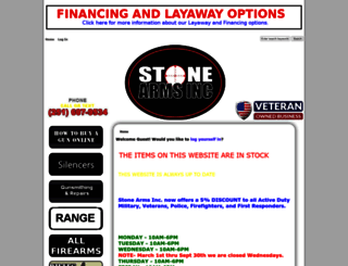 stonearmsinc.com screenshot