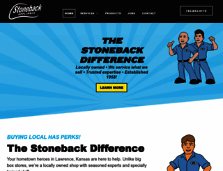 stonebackappliance.com screenshot