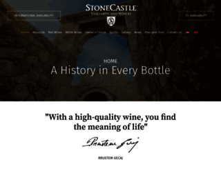 stonecastlewine.com screenshot