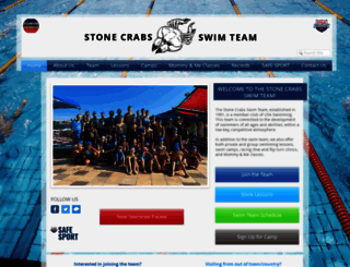 stonecrabsswimteam.com screenshot