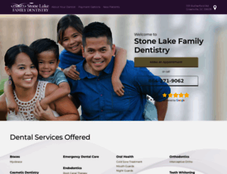 stonelakefamilydentistry.com screenshot