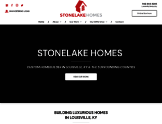 stonelakehomesllc.com screenshot