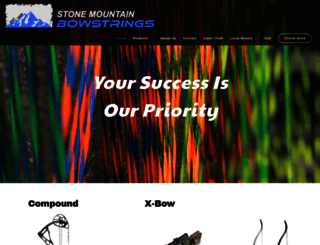 stonemountainbowstrings.com screenshot