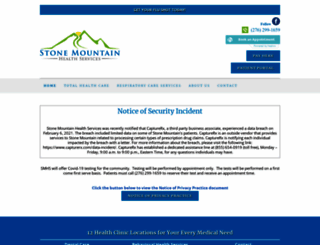 stonemountainhealthservices.org screenshot
