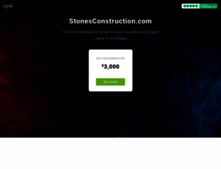 stonesconstruction.com screenshot