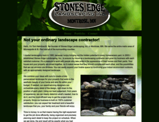stonesedgelandscapinginc.com screenshot