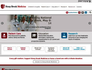 stonybrookmedicalcenter.org screenshot