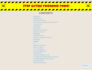 stopeatingpoisonousfoods.com screenshot