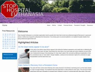 stophospitaleuthanasia.org screenshot