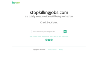 stopkillingjobs.com screenshot