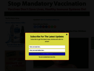 stopmandatoryvaccination.com screenshot