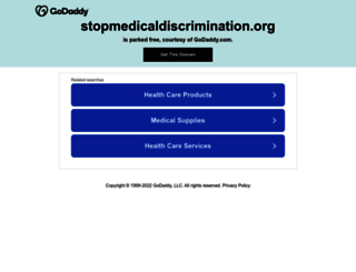 stopmedicaldiscrimination.org screenshot