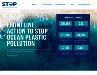 stopoceanplastics.com screenshot
