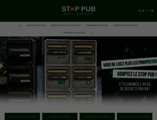 stoppub.fr screenshot