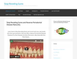 stoprecedinggums.com screenshot