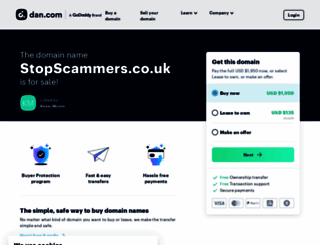 stopscammers.co.uk screenshot