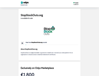 stopstockouts.org screenshot