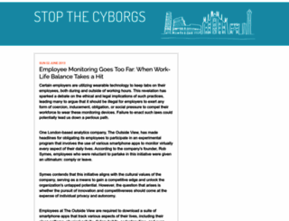 stopthecyborgs.org screenshot