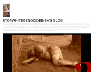 stopwhitegenocideinsa.wordpress.com screenshot