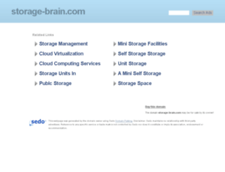 storage-brain.com screenshot