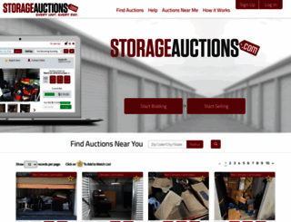 storageauctions.com screenshot