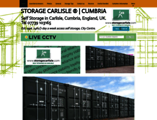 storagecarlisle.com screenshot