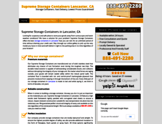 storagecontainerslancasterca.com screenshot