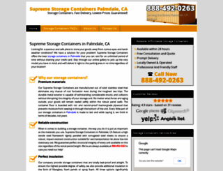 storagecontainerspalmdaleca.com screenshot