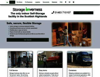 storageinverness.co.uk screenshot