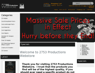 store.2753productions.com screenshot