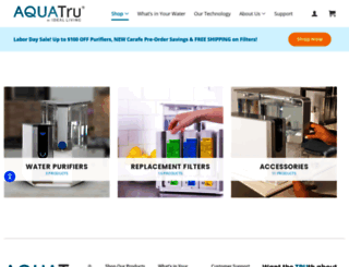 store.aquatruwater.com screenshot