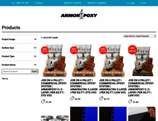store.armorpoxy.com screenshot