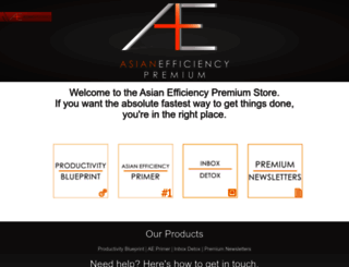 store.asianefficiency.com screenshot