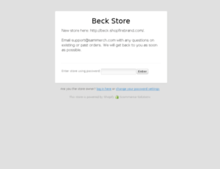store.beck.com screenshot