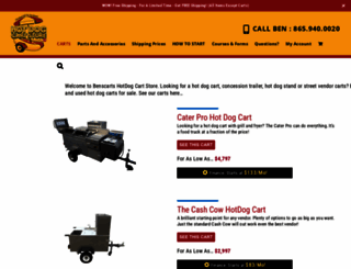 store.benscarts.com screenshot