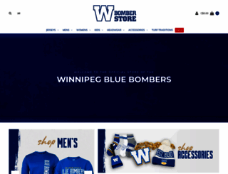 store.bluebombers.com screenshot