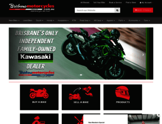 store.brisbanemotorcycles.com.au screenshot
