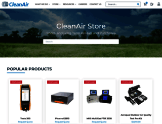 store.cleanair.com screenshot