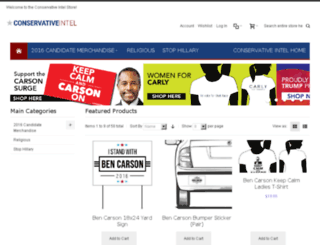 store.conservativeintel.com screenshot