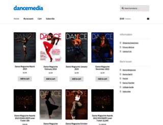 store.dancemedia.com screenshot