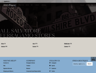 store.ferragamo.com screenshot