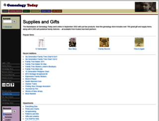 store.genealogytoday.com screenshot