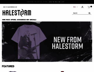 store.halestormrocks.com screenshot
