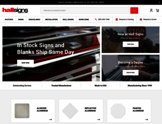 store.hallsigns.com screenshot