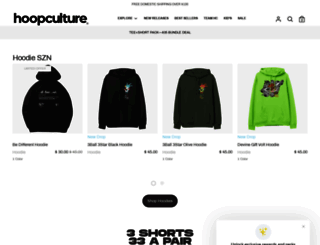 store.hoopculture.com screenshot