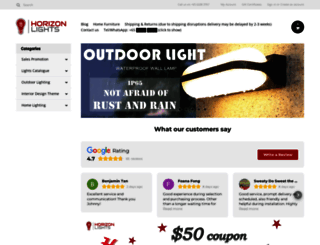 store.horizon-lights.com.sg screenshot