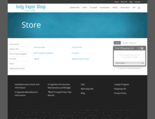 store.indyvaporshop.com screenshot